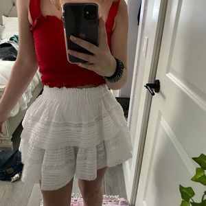 american eagle white skirt